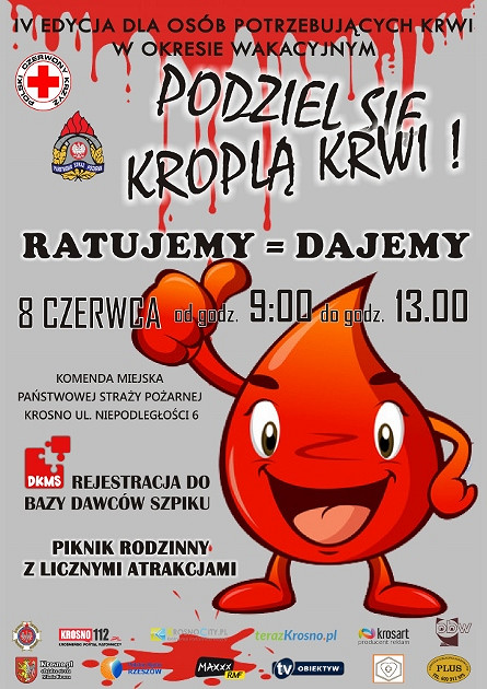 PODZIEL SIĘ KROPLĄ KRWI. ZBIÓRKA KRWI DLA OSÓB OFIAR WYPADKÓW I OSÓB POTRZEBUJĄCYCH - zdjęcie w treści 