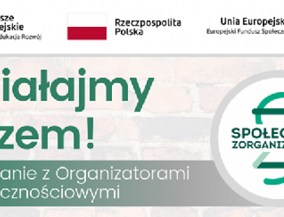Spotkanie z Organizatorami Społecznościowymi - plakat