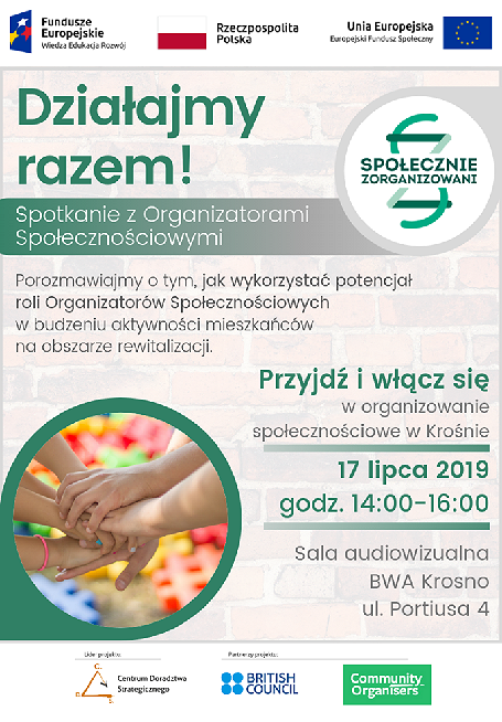 Działajmy razem! Spotkanie z Organizatorami Społecznościowymi - zdjęcie w treści 