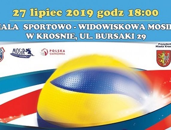 Plakat międzynarodowy mecz piłki siatkowej Polska - Egipt