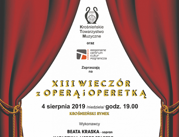 Plakat XIII WIECZÓR Z OPERĄ I OPERETKĄ