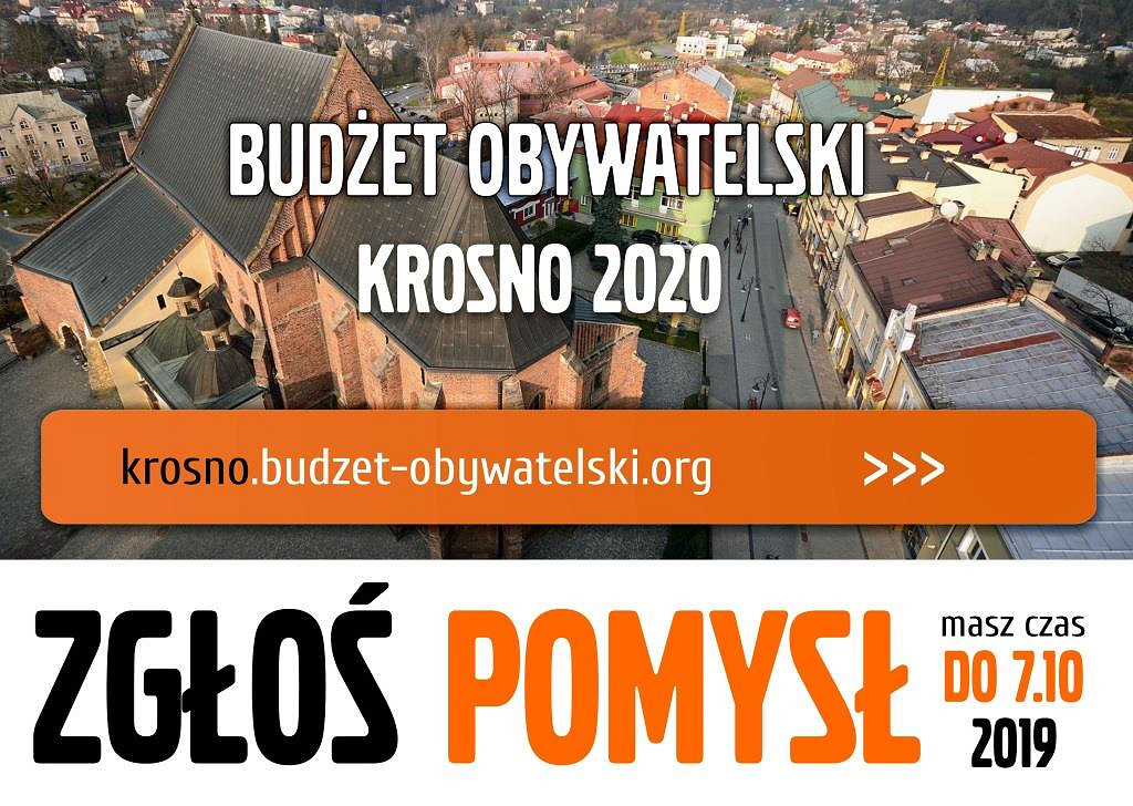 Masz pomysł na miasto? Ostatnia szansza na zgłosznie projektu do Budżetu Obywatelskiego Miasta Krosna 2020. - zdjęcie w treści nr 1