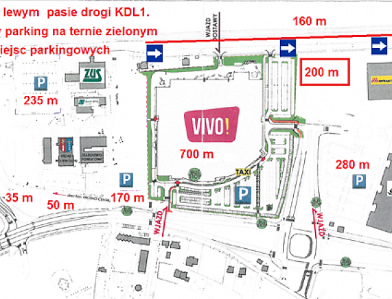 Plan organizacji ruchu - 2. urodziny VIVO! Krosno