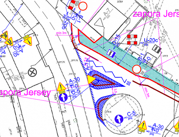 Plan zmienionej organizacji ruchu