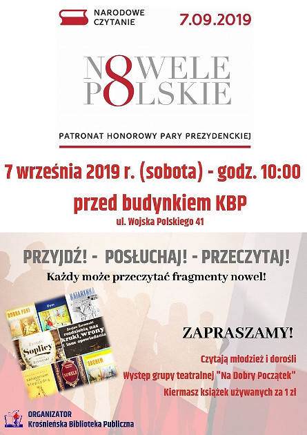Polskie nowele lekturą Narodowego Czytania 2019! - zdjęcie w treści  nr 1