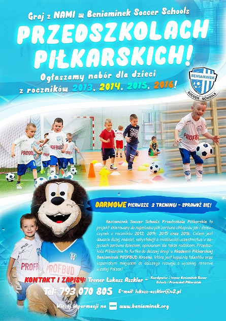 Twoje dziecko uwielbia grać w piłkę. Koniecznie przeczytaj. Beniaminek ogłasza nabór - zdjęcie w treści 