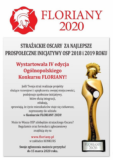 Strażackie Oskary czekają czyli wystarowała IV edycja konkursu Floriany - zdjęcie w treści 