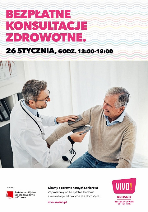 Bezpłatne badania i konsultacje zdrowotne w VIVO! Krosno - zdjęcie w treści 