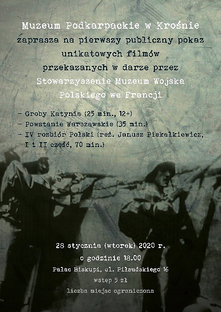 Zapraszamy na pokaz filmów do Muzeum Podkarpackiego - zdjęcie w treści