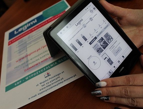 Plakat oferty e-booków i audiobooków na platformie Legimi