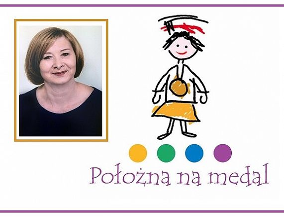 Grafika - Położna na medal