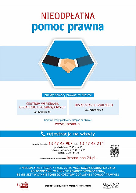 Bezpłatne porady prawne na terenie miasta Krosna - zdjęcie w treści 