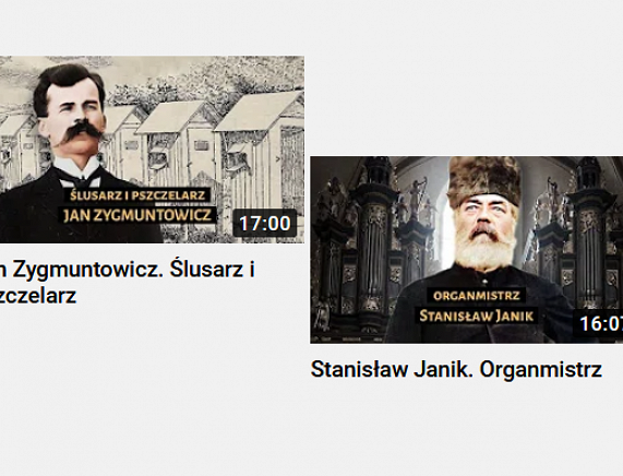 Grafika - kadry filmów  Dwa kolejne kolejne filmy z cyklu: „Majstersztyk. Dzieła mistrzów krośnieńskiego rzemiosła”
