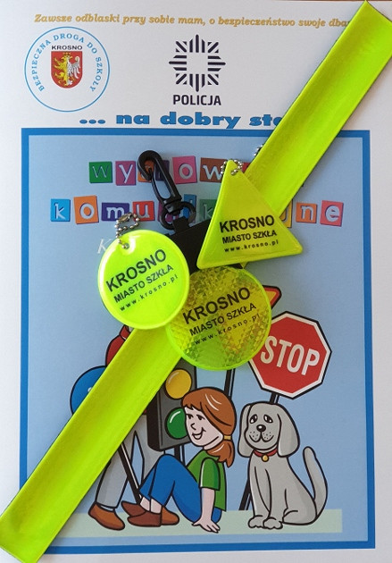 Odblaski dla pierwszaków w ramach akcji 