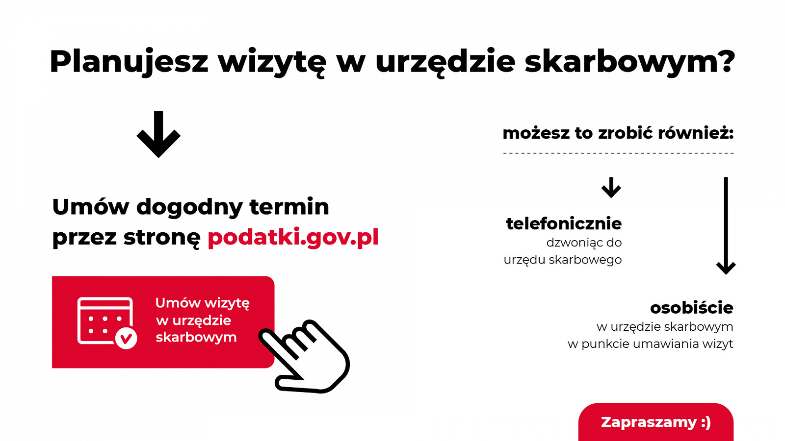 Umów wizytę w urzędzie skarbowym – nowy model obsługi podatników - zdjęcie w treści