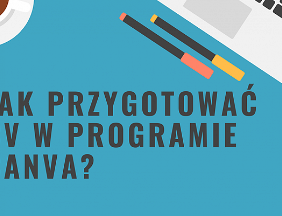 Plakat - warsztaty online Jak przygotować profesjonalne CV