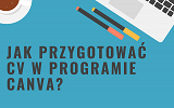 Plakat - warsztaty online Jak przygotować profesjonalne CV