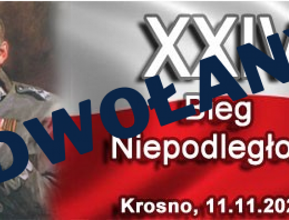 Grafika - Bieg Niepodległości 2020 odwołany