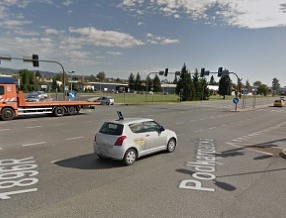 Mapa - Skrzyżowanie Pużaka-Zręcinska-Podkarpacka