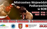 Plakat  Mistrzostw Województwa Podkarpackiego w Boksie Olimpijskim