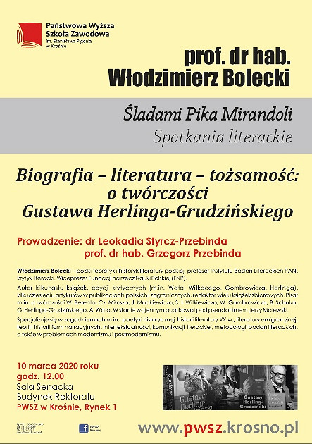 Biografia - literatura - tożsamość: O twórczości Gustawa Herlinga-Grudzińskiego - zdjęcie w treści