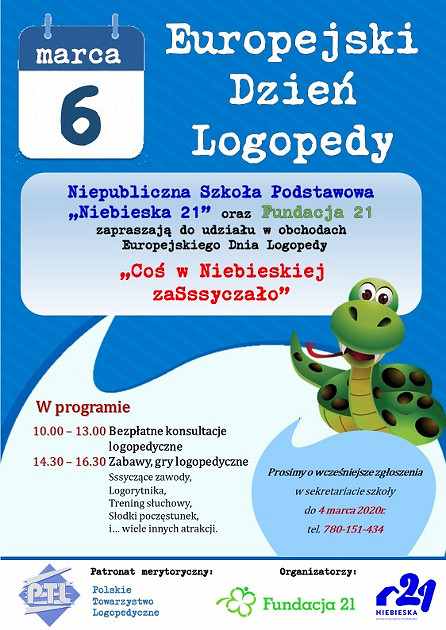 Europejski Dzień Logopedy w Krośnie. Bezpłatne kosultacje w 