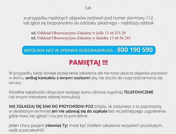plakat jak przeciwdziałać koronawirusowi