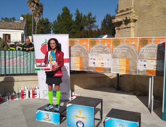 Aneta Stereńczak podczas maratonu we Włoszech