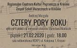 Plakat koncertu - 4-aktowej opery „Cztery pory roku”