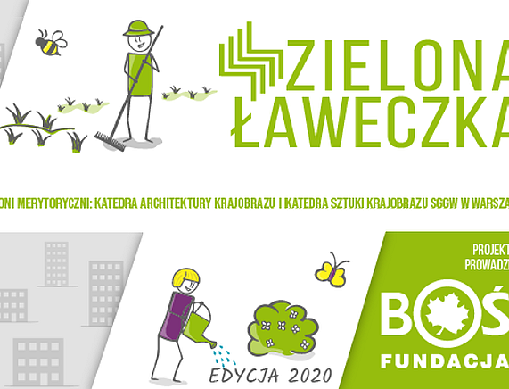 Grafika - Zielona Ławeczka