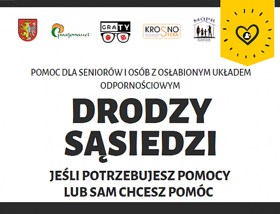 Plakat pomoc sąsiedzka