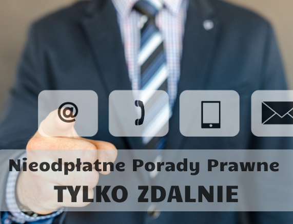 Grafika - nieodpłatne porady prawne tylko zdalnie