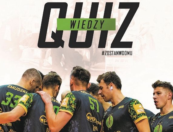 Plakat koszykówka - Quiz zostań w domu