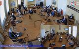 Sesja Rady Miasta Krosna 27.03.2020 - widok z kamer