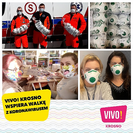 VIVO! Krosno wspiera medyków oraz lokalną społeczność w walce z koronawirusem - zdjęcie w treści