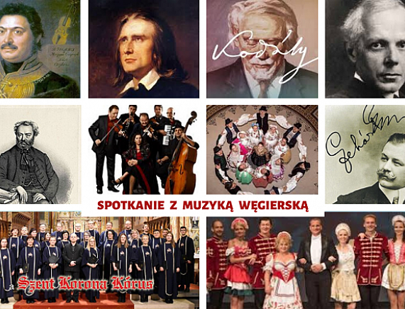 Kolaż zdjęć - muzycy węgierscy