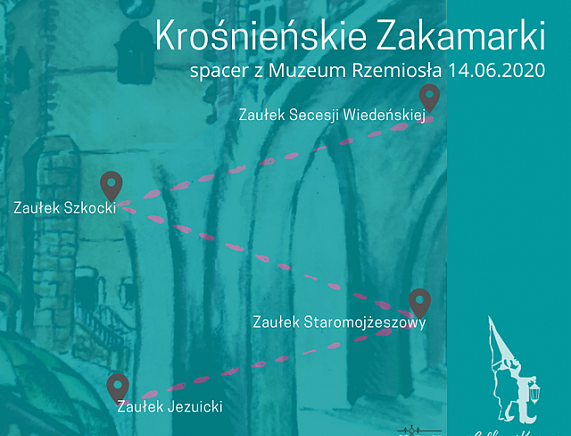 Grafika - Krośnieńskie Zakamarki - spacer z Muzeum Rzemiosła