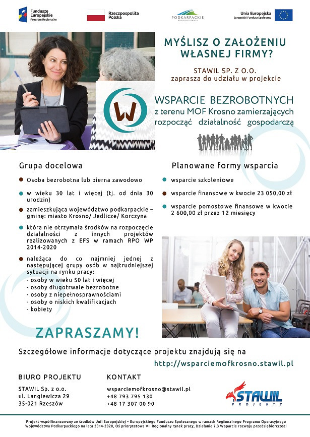 Jesteś bezrobotny? Chcesz założyć działalność gospodarczą? Rusza II nabór do projektu - zdjęcie w treści 
