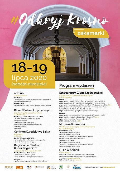 Odkryj zakamarki Krosna i niecodzienne oblicze kultury – druga odsłona #OdkryjKrosno już w ten weekend (18-19.07.2020) - zdjęcie w treści 