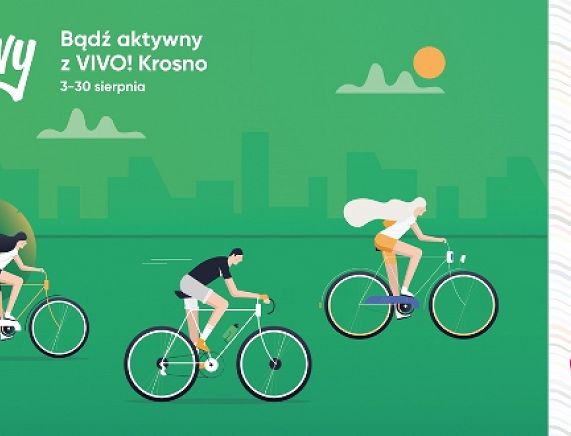 Plakat akcji Bądź Aktywny z VIVO! Krosno
