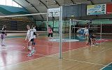 Siatkarskie grupy młodzieżowe Karpat MOSiR Krosno podczas treningu