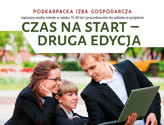 Plakat projektu Czas na start - druga edycja
