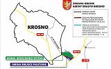 Mapka poglądowa - zmian granic Krosna