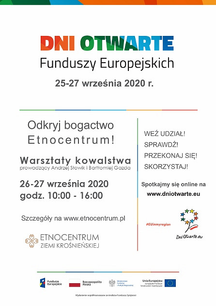 Dni Otwarte Funduszy Europejskich, czyli zapowiada się ciekawy wrzesień w Etnocentrum Ziemi Krośnieńskiej - zdjęcie w treści nr 3