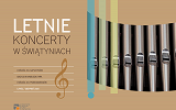 Grafika plakatu Letnich koncertów w świątyniach
