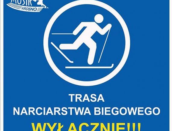 Znak oznaczający trasy biegowe