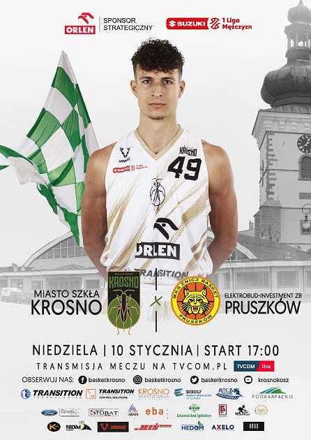 Zapraszamy na niedzielny mecz Miasto Szkła Krosno - Elektrobud-Investment ZB Pruszków - zdjęcie w treści