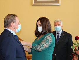 Uroczystość wręczenia Medali za Wieloetnią Służbę