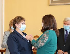 Uroczystość wręczenia Medali za Wieloetnią Służbę