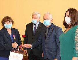 Uroczystość wręczenia Medali za Wieloetnią Służbę